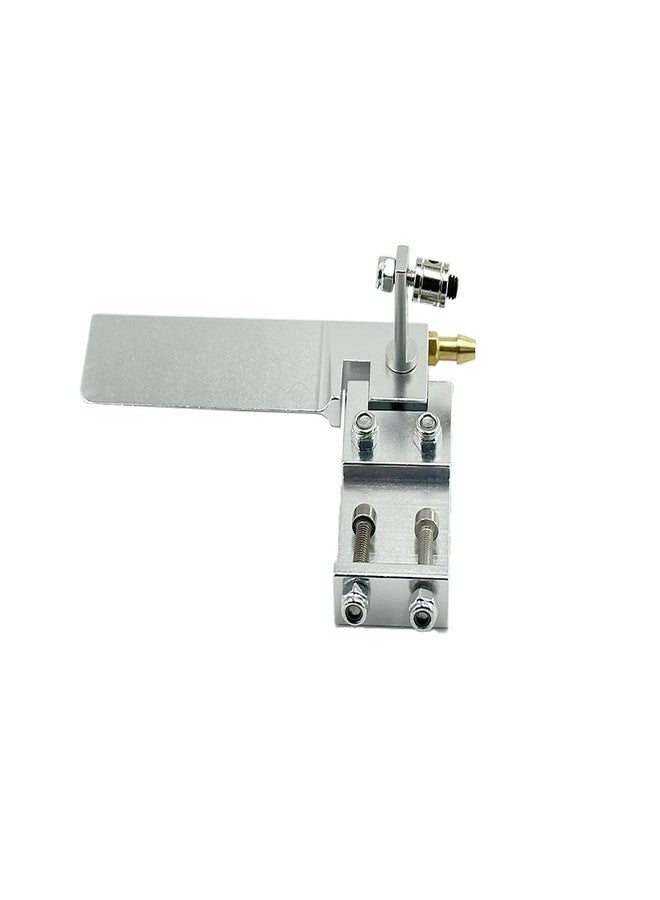URIMPAVIDO 1PC RC Boat Aluminium Alloy Rudder with Water Inlet Pick Up Absorbing Steering for RC Boat Ship Building Part (75mm Silver) - Image 4